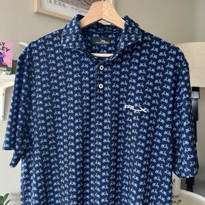 RLX Ralph Lauren Golf Performance Polo Modern Fit Vespa Pattern